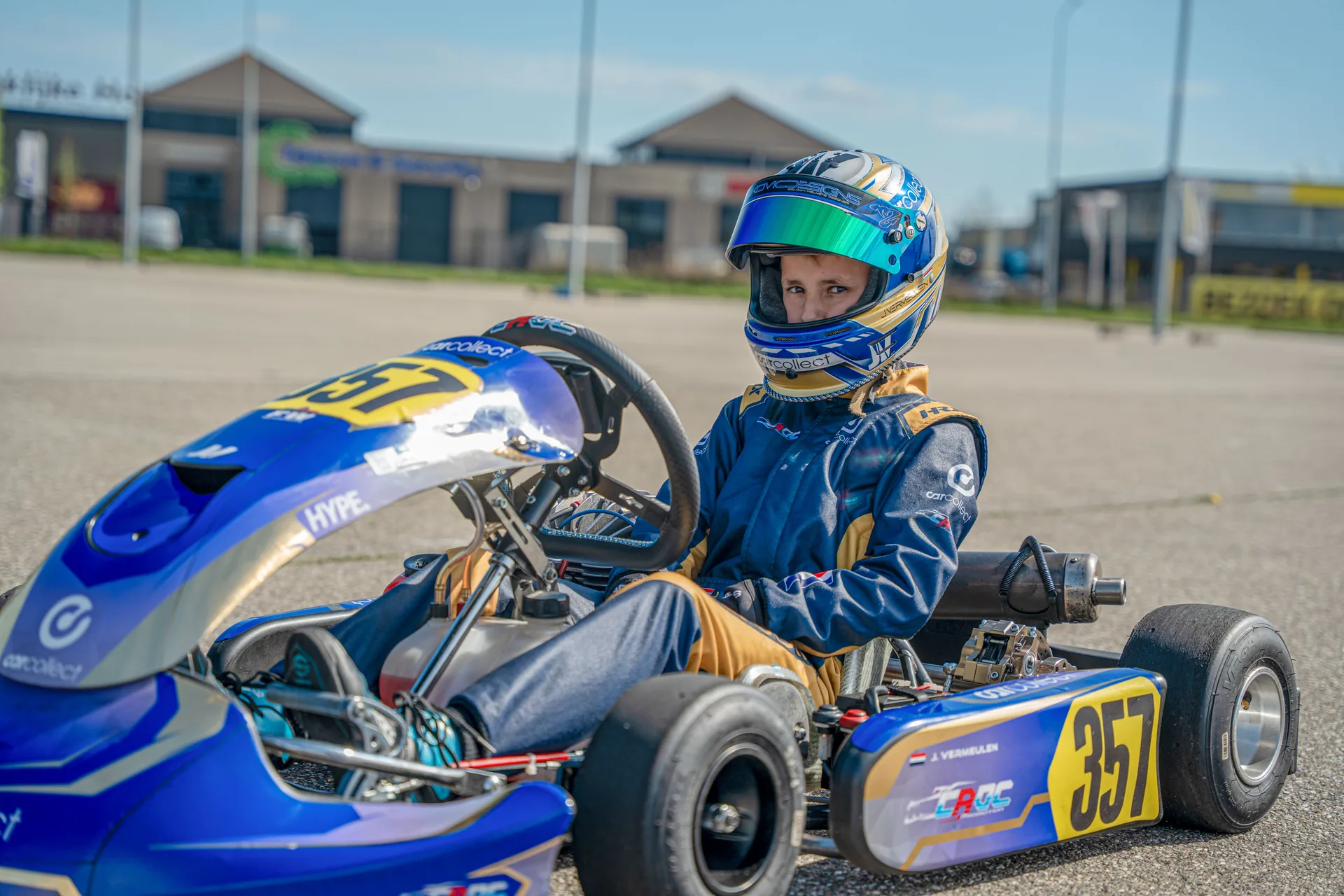 Jay Vermeulen in actie