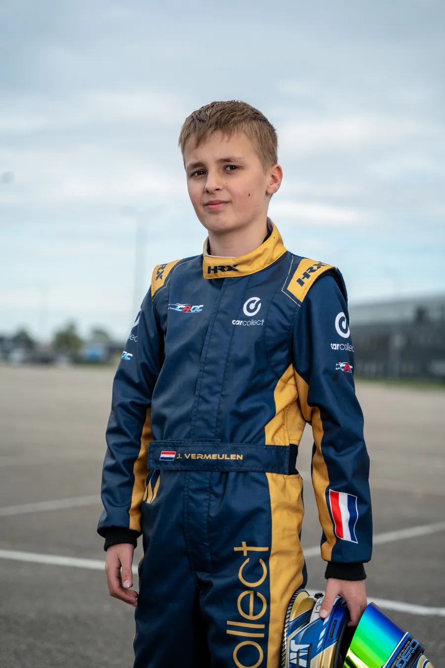 Jay Vermeulen in race suit